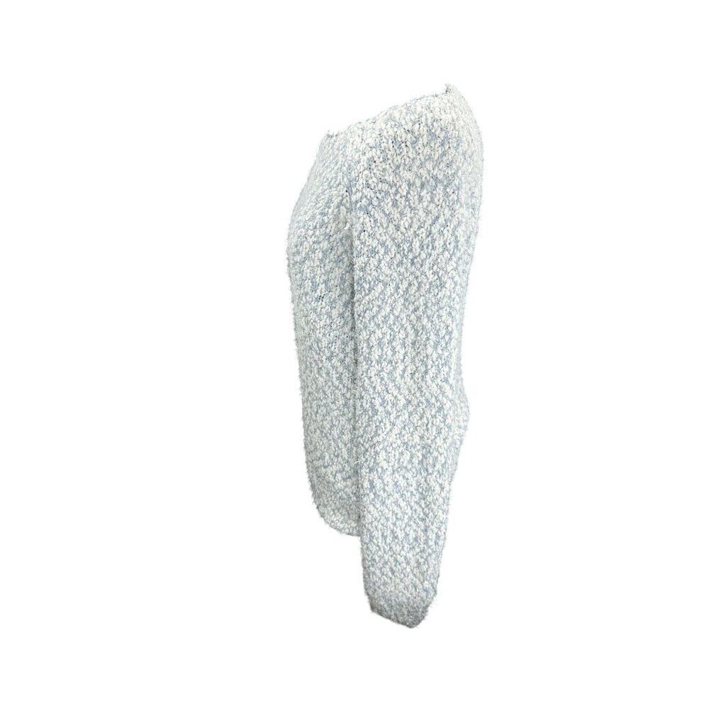 Buffalo David Bitton Womens Textured Knit Sweater M Light Blue & White - Picture 2 of 11
